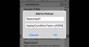 Adding Restricted Item Status Check to ScanPower Hotlist for iOS, iPhone, iPad