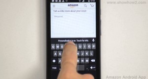 Amazon Android App – How To Email Customer Service