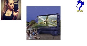 Comparison Gemmy 39127-32 Deluxe Outdoor Inflatable Movie Screen 12-Ft. Widescree 60580