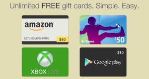 FREE gift cards – Amazon, iTunes, Google Play, Xbox Live and more