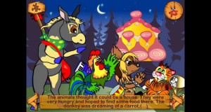 Fun fairy tale games – Bremen Town Musicians: Free Interactive Touch Book (on iPhone/ iPad/ Android)