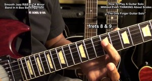 How To Play A Jazz R&B Guitar Solo With One Finger Tutorial Lesson EBMTL HD